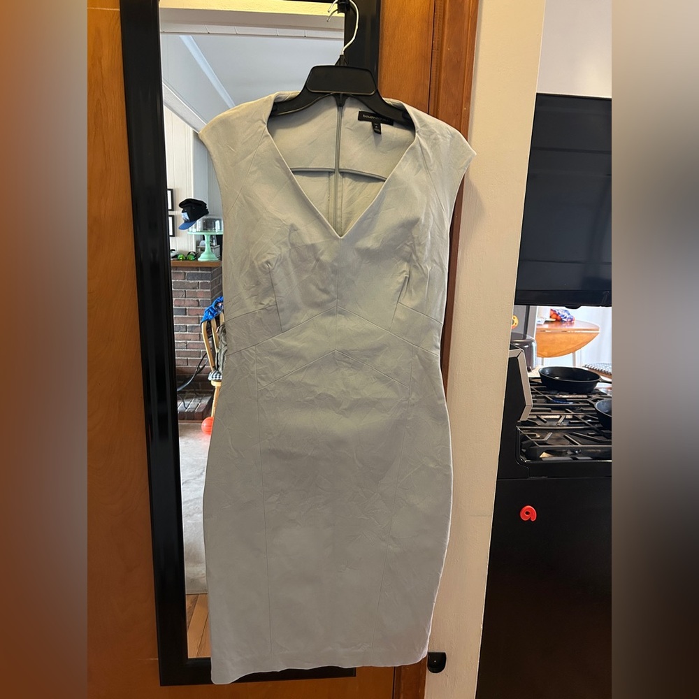 Banana Republic Soft Blue Midi Dress 8 Tall